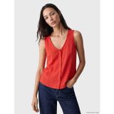 LC Waikiki LCW EVERYDAY Kırmızı V Yaka Fitilli Bluz