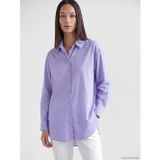 LC Waikiki LCW EVERYDAY Lila %100 Pamuklu Kadın Gömlek Tunik