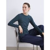 LC Waikiki LCW EVERYDAY Yeşil Bisiklet Yaka Kadın Body