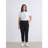 LC Waikiki LCW Grace Siyah Büyük Beden Straight Fit Kadın Jean Pantolon