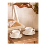 LC Waikiki LCW HOME Beyaz 2 Kişilik Porselen Kahve Fincan Takımı 115 Ml z