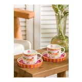 LC Waikiki LCW HOME Karışık Baskılı 2 Kişilik Porselen Kahve Fincan Takımı 90 ml
