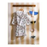 LC Waikiki LCW HOME Karişik Baskılı Kapüşonlu Kız Çocuk Bornoz T T