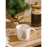 LC Waikiki Lcw Home Karışık Baskılı Seramik Kupa 420 ml - Beyaz - Kahverengi - Kırmızı