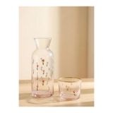 LC Waikiki LCW HOME Karışık Çiçek Baskılı Cam Sürahi, 700 ml, Çok Renkli