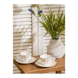 LC Waikiki LCW HOME Karışık Çiçek Figürlü 2 Kişilik Porselen Kahve Fincan Takımı, 90 ml, Çok Renkli