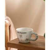 LC Waikiki Lcw Home Karışık Kedi Baskılı Seramik Kupa 270 ml - Gri - Beyaz