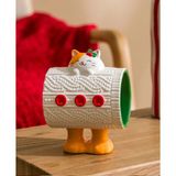 Lc Waikiki Lcw Home Karişik Kedi Baskılı Seramik Kupa 313 ml - Beyaz - Yeşil - Turuncu