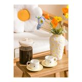 LC Waikiki LCW HOME Karışık Papatya Baskılı 2 Kişilik Porselen Kahve Fincan Takımı 90 Ml