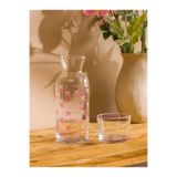 LC Waikiki LCW HOME Marin Pembe Fiyonk Baskılı Cam Sürahi 700 Ml