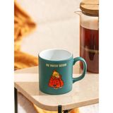 LC Waikiki Lcw Home Mat Mavi Baskılı Seramik Kupa 320 ml