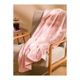 LC Waikiki LCW HOMEPembe Fiyonk Baskılı Tv Battaniyesi 100x150 Cm