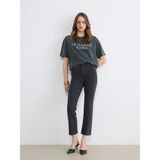 LC Waikiki Lcw Jeans Antrasit Yüksek Bel Flare Kadın Jean Pantolon