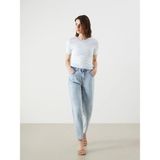 LC Waikiki Lcw Jeans Indigo Beli Lastikli Slouchy Fit Kadın Jean Pantolon