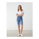 LC Waikiki LCW Jeans Indigo Bermuda Fit Kadın Jean Şort