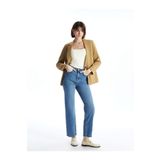 LC Waikiki LCW Jeans İndigo Straight Fit Kadın Jean Pantolon