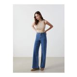 LC Waikiki LCW Jeans İndigo Wideleg Kadın Jean Pantolon