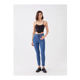 LC Waikiki LCW Jeans Orta İndigo Rodeo Yüksek Bel Jüpiter Süper Skinny Fit Kadın Jean Pantolon