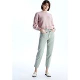 LC Waikiki Lcw Jeans Yeşil Beli Lastikli Slouchy Fit Kadın Jean Pantolon