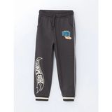 LC Waikiki Lcw Kids Antrasit Beli Lastikli Hot Wheels Baskılı Jogger Erkek Çocuk Eşofman Alt - 1 - 2 Yaş