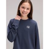 LC Waikiki LCW Kids Antrasit Bisiklet Yaka Kız Çocuk Sweatshirt