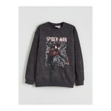 LC Waikiki LCW Kids Antrasit Spider-man Baskılı Erkek Çocuk Sweatshirt