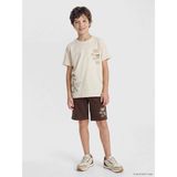 LC Waikiki Lcw Kids Bej Bisiklet Yaka Erkek Çocuk Şortlu Pijama Takımı - 11 - 12 Yaş