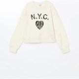 LC Waikiki Lcw Kids Bej Bisiklet Yaka Kız Çocuk Kalın Crop Sweatshirt - Beige - 10 - 11 Yaş