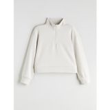LC Waikiki LCW Kids Bej Dik Yaka Kız Çocuk Sweatshirt