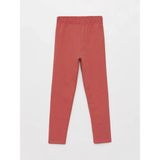 LC Waikiki Lcw Kids Beli Lastikli Basic Kız Çocuk Uzun Tayt - Dusty Rose