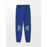 LC Waikiki Lcw Kids Beli Lastikli Baskılı Erkek Çocuk Jogger Eşofman Altı - 5 - 6 Yaş - Mavi