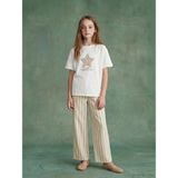 LC Waikiki Lcw Kids Beyaz Bisiklet Yaka Baskılı Kız Çocuk Tişört ve Pantolon - 9 - 10 Yaş