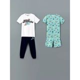 LC Waikiki Lcw Kids Beyaz Bisiklet Yaka Erkek Çocuk Pijama Takımı 2'li - 6 - 7 Yaş