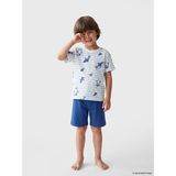 LC Waikiki Lcw Kids Beyaz Bisiklet Yaka Erkek Çocuk Şortlu Pijama Takımı - 4 - 5 Yaş