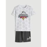 LC Waikiki Lcw Kids Beyaz Bisiklet Yaka Erkek Çocuk Şortlu Takım - 11 - 12 Yaş