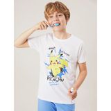 LC Waikiki Lcw Kids Beyaz Bisiklet Yaka Pikachu Baskılı Erkek Çocuk Şortlu Pijama Takımı - 4 - 5 Yaş