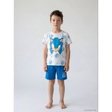 LC Waikiki Lcw Kids Beyaz Bisiklet Yaka Sonic Baskılı Erkek Çocuk Pijama Takımı - 7 - 8 Yaş
