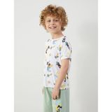 LC Waikiki Lcw Kids Beyaz Mickey Mouse Baskılı Şortlu Pijama Takım