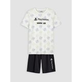 LC Waikiki Lcw Kids Beyaz Playstation Baskılı Erkek Çocuk Şortlu Pijama Takımı - 12 - 13 Yaş
