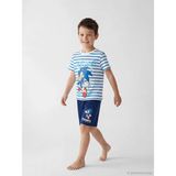 LC Waikiki Lcw Kids Beyaz Sonic Baskılı Erkek Çocuk Şortlu Pijama Takımı - 4 - 5 Yaş