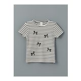 LC Waikiki LCW Kids Bisiklet Yaka Çizgili Kız Çocuk Tişört