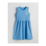 LC Waikiki LCW Kids Bisiklet Yaka Kız Çocuk Elbise