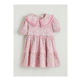 LC Waikiki LCW Kids Çiçekli Kız Çocuk Elbise