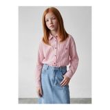 LC Waikiki LCW Kids Çizgili Uzun Kollu Poplin Kız Çocuk Gömlek