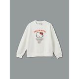 LC Waikiki Lcw Kids Ekru Bisiklet Yaka Hello Kitty Baskılı Kız Çocuk Kalın Sweatshirt - 9 - 10 Yaş