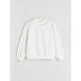 LC Waikiki Lcw Kids Ekru Bisiklet Yaka Kız Çocuk Sweatshirt