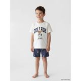 LC Waikiki Lcw Kids Ekru Erkek Çocuk Şortlu Pijama Takımı - 2 - 3 Yaş