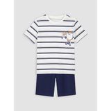 LC Waikiki Lcw Kids Ekru Erkek Çocuk Şortlu Pijama Takımı - 4 - 5 Yaş