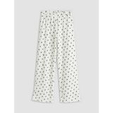 LC Waikiki Lcw Kids Ekru Fiyonk Baskılı Geniş Paça Kız Çocuk Eşofman Altı - 11 - 12 Yaş