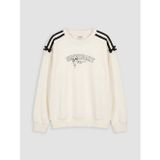 LC Waikiki LCW Kids Ekru Fiyonklu Baskılı Kız Çocuk Sweatshirt